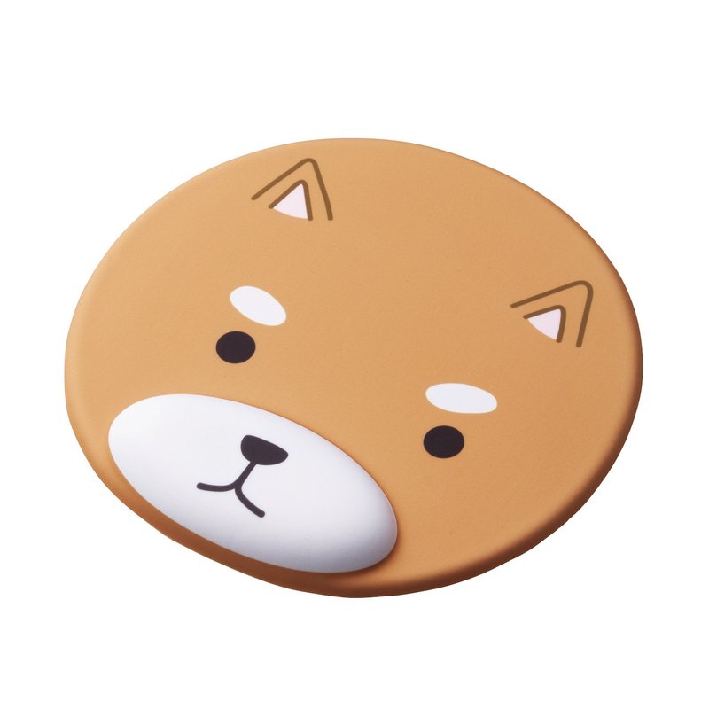 Animal Mouse Pad with Wrist Rest - Dog - อุปกรณ์เสริมคอมพิวเตอร์ - วัสดุอื่นๆ สีนำ้ตาล