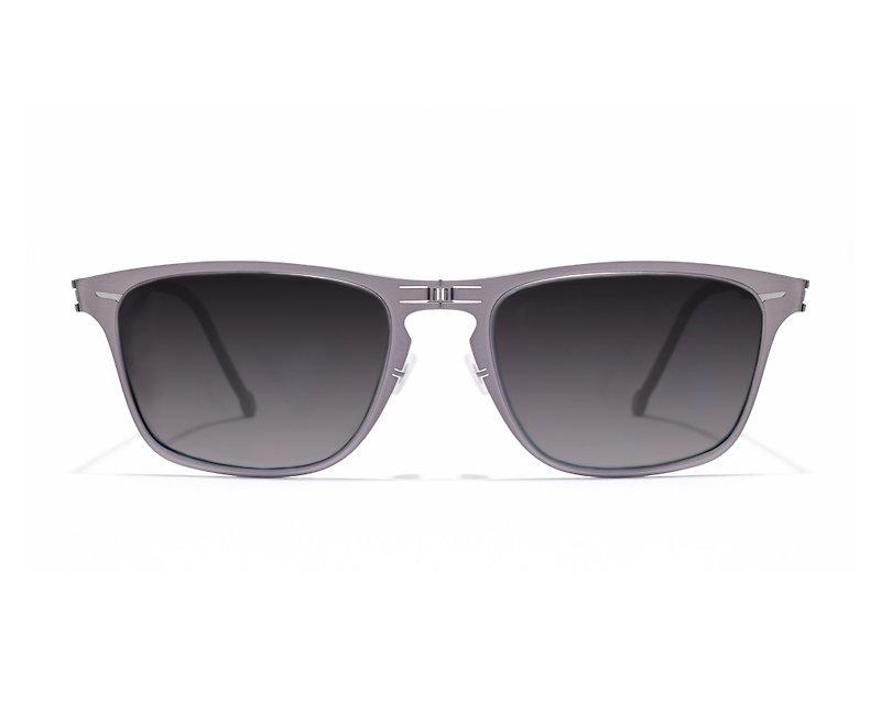 ROAV-FRNKLIN / Silver frame / Gradient black lens - Sunglasses - Stainless Steel Silver