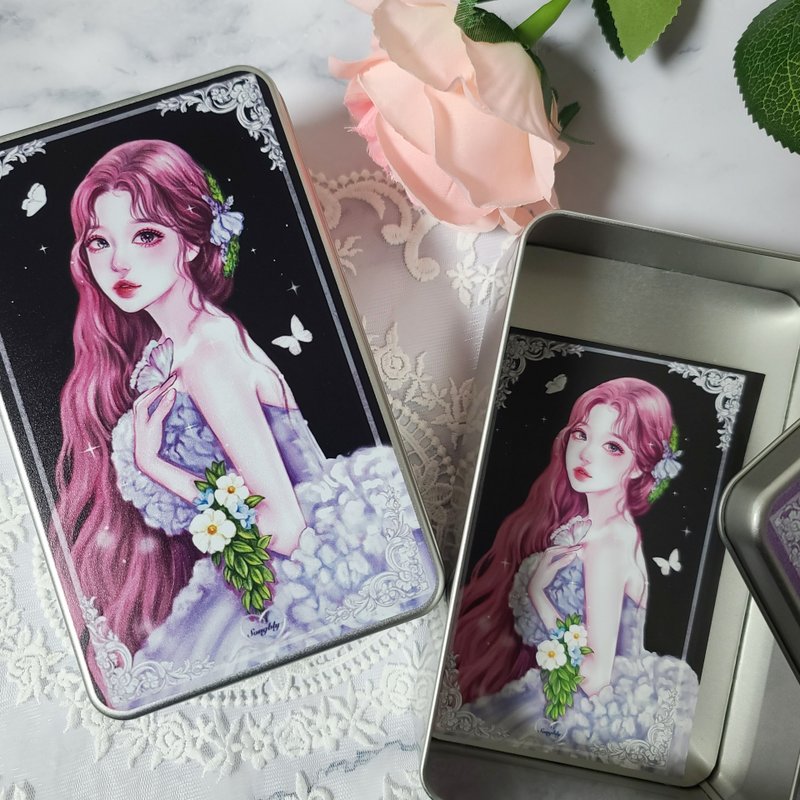 april Tin case+april sample pack set - 貼紙 - 其他金屬 多色