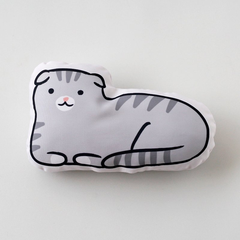 摺耳貓 貓草包 貓抱枕 附補充包 兩用 - 貓/狗玩具 - 聚酯纖維 橘色