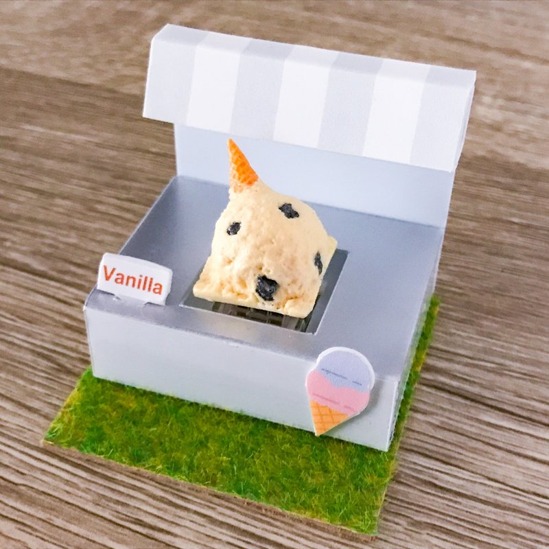 Ice keycaps (cookie cream) for mechanical Cherry mx switches 設計館