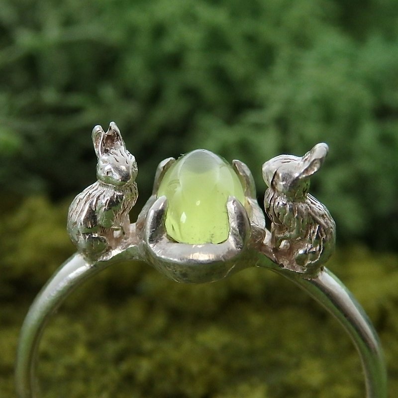 Rabbit ring S standard - General Rings - Gemstone Silver