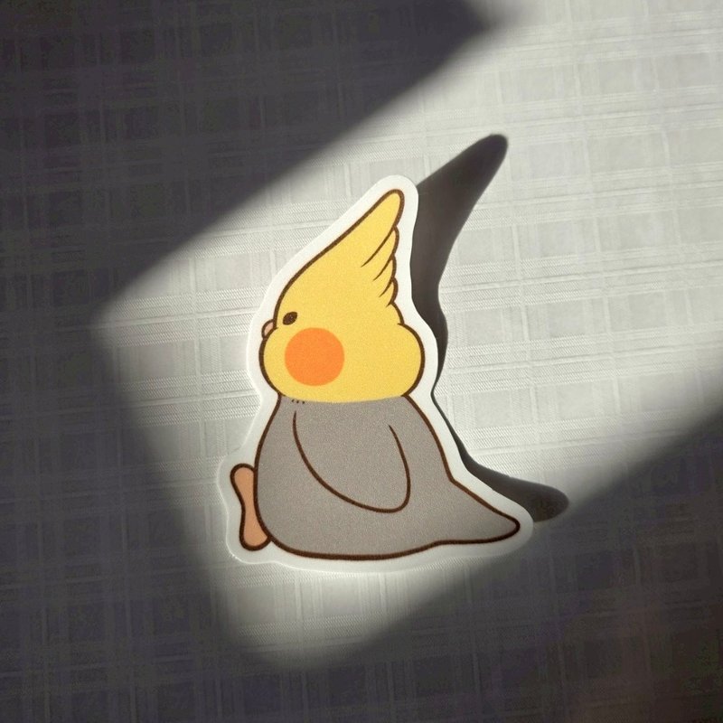 玄鳳鸚鵡 貼紙 | 坐姿款 - 貼紙 - 紙 