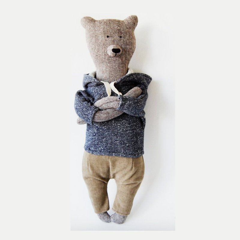 New! PK bears |City boy 40cm棕熊 - 玩偶/公仔 - 聚酯纖維 咖啡色