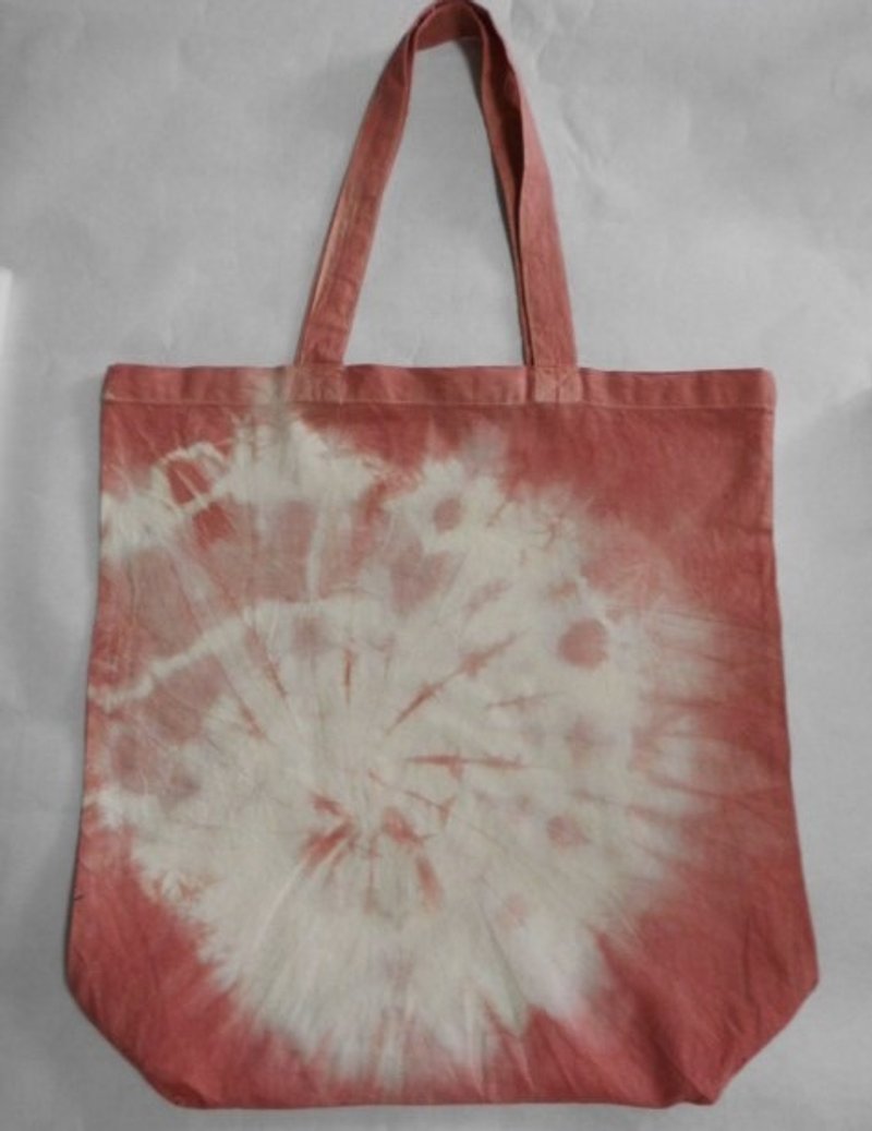 Akane × Log Wood / Tie Dyed (Fireworks) Cotton Bag - อื่นๆ - ผ้าฝ้าย/ผ้าลินิน สึชมพู