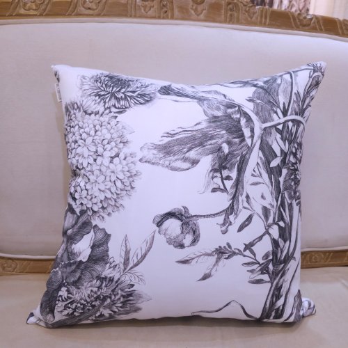 HC CURTAIN HC印花抱枕套 歐美花版 現貨供應 黑白花 白底