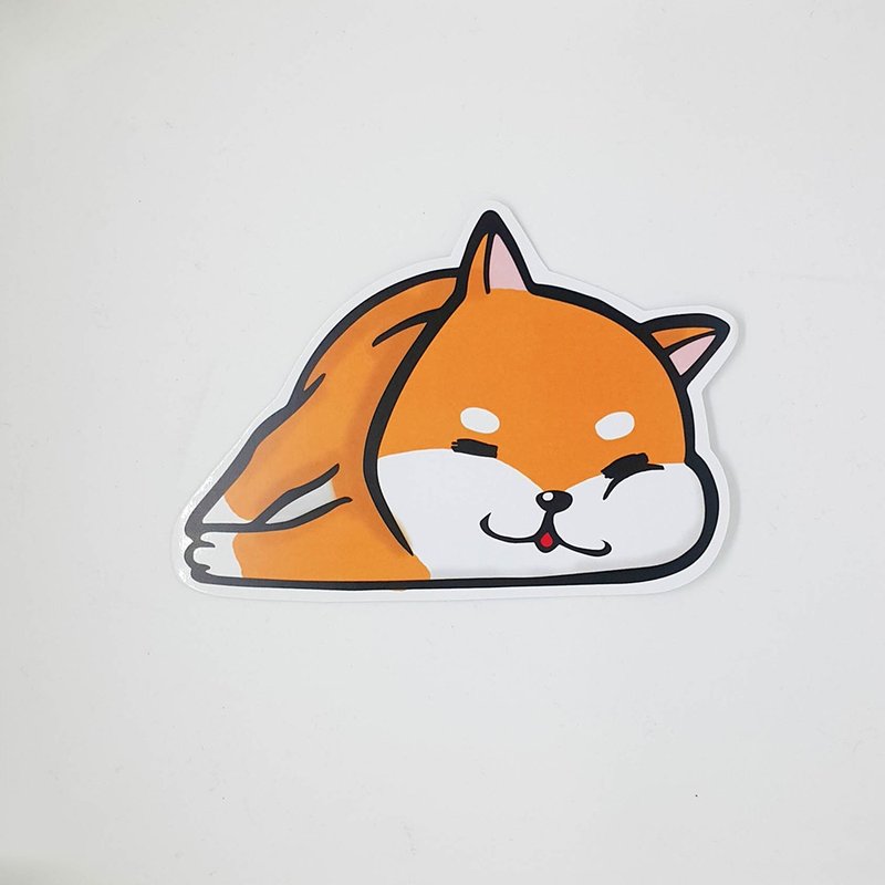柴犬睡覺造型明信片 - 卡片/明信片 - 紙 綠色
