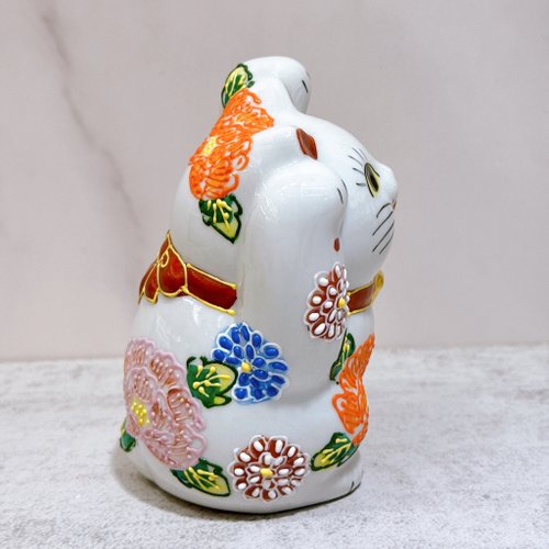 九谷焼招き猫 | 花水 - ショップ ourlittlezoneluckycat 置物 - Pinkoi