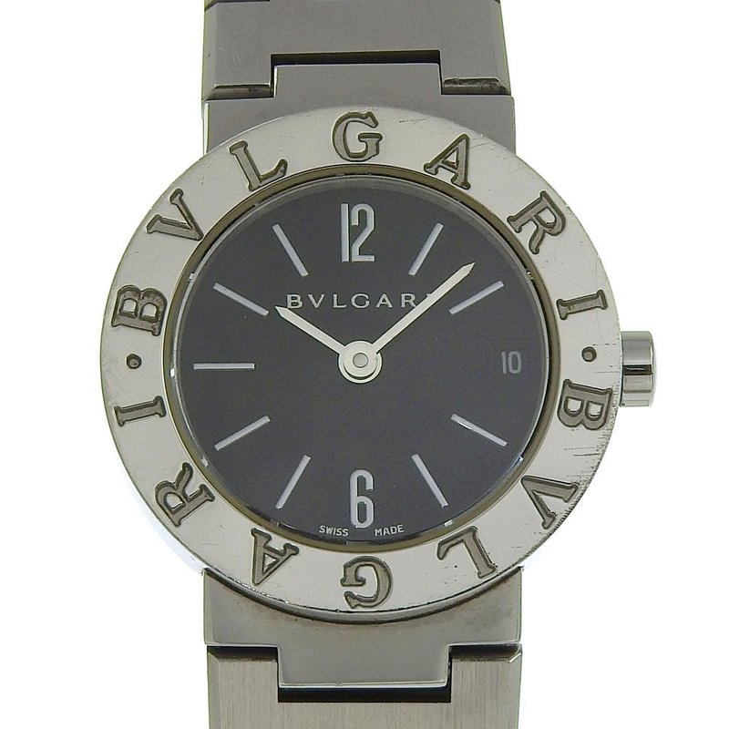 【日本直送】ブルガリ BVLGARI Bzero1 腕時計 ビーゼロワン BB23SS SS クオーツ アナログ表示 ブラック文字盤 レディース【中古】 - 女錶 - 不鏽鋼 黑色