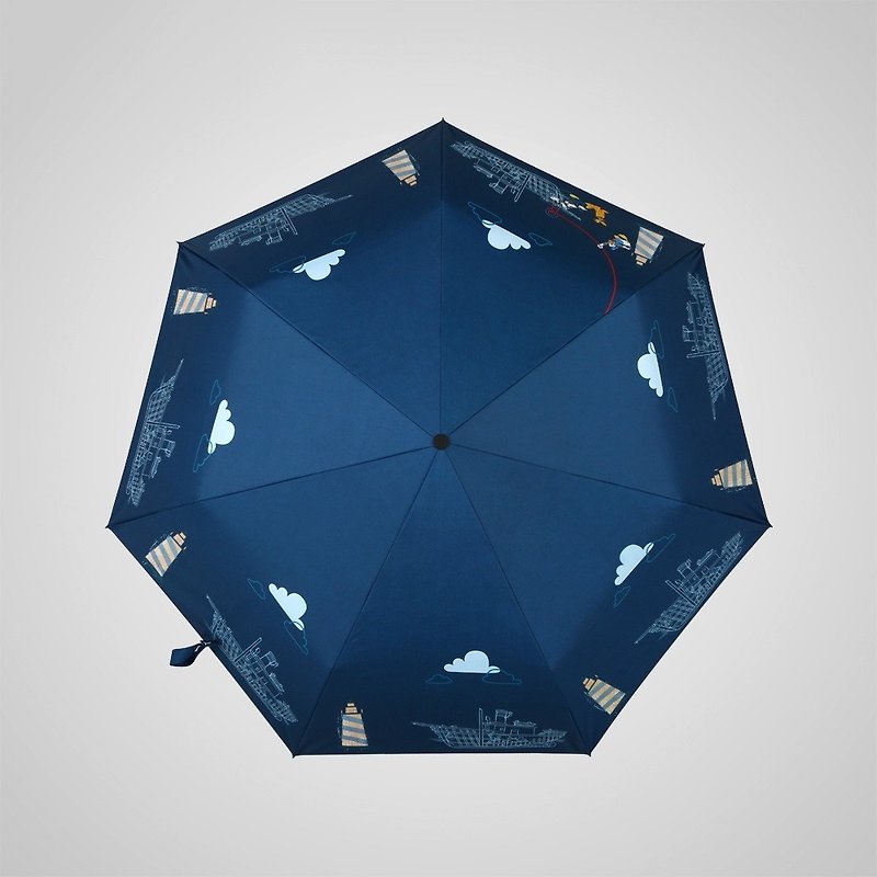 【ドイツ・コボルド】ディズニー公認 ～7K雨と太陽の兼用傘～ ナビミッキー - 傘・雨具 - その他の素材 ブルー