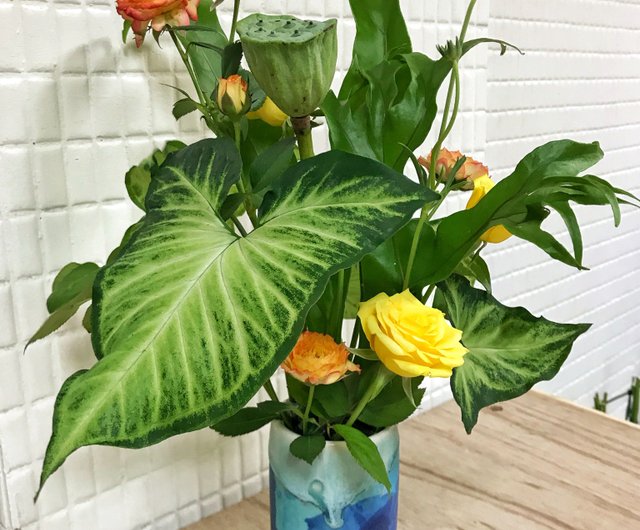 花瓶 磁器 台灣職人の手作り スローライフ 装飾工芸品 ろくろ陶芸 干花