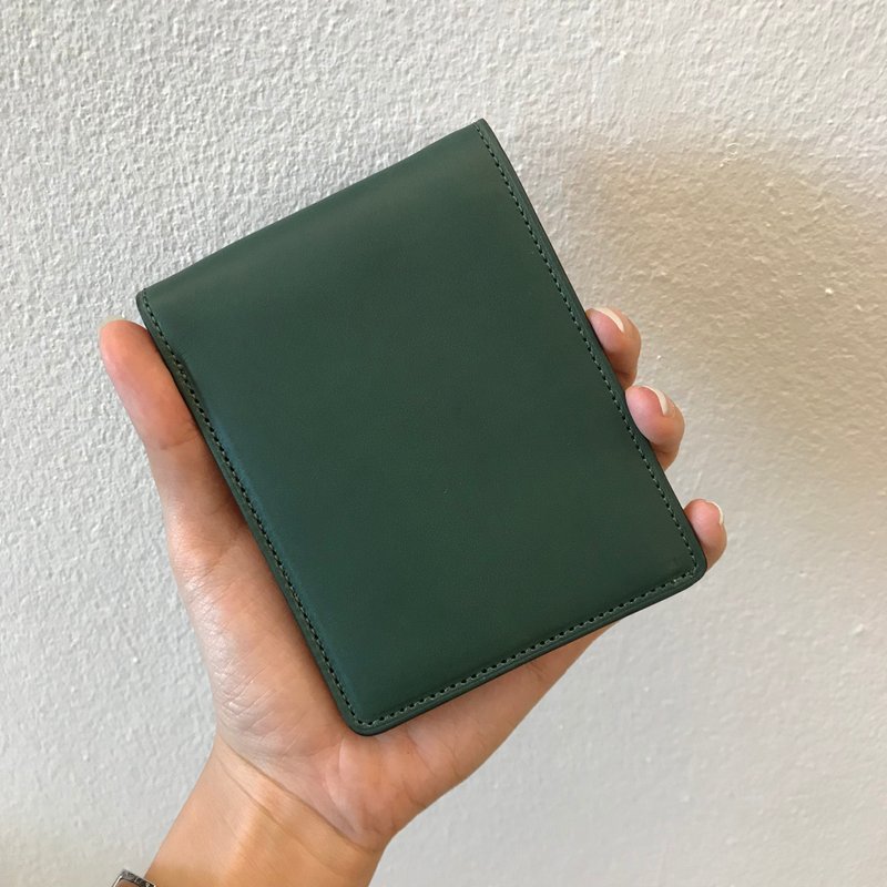 M wallet /Green - 皮夾/長短夾/錢包 - 真皮 綠色