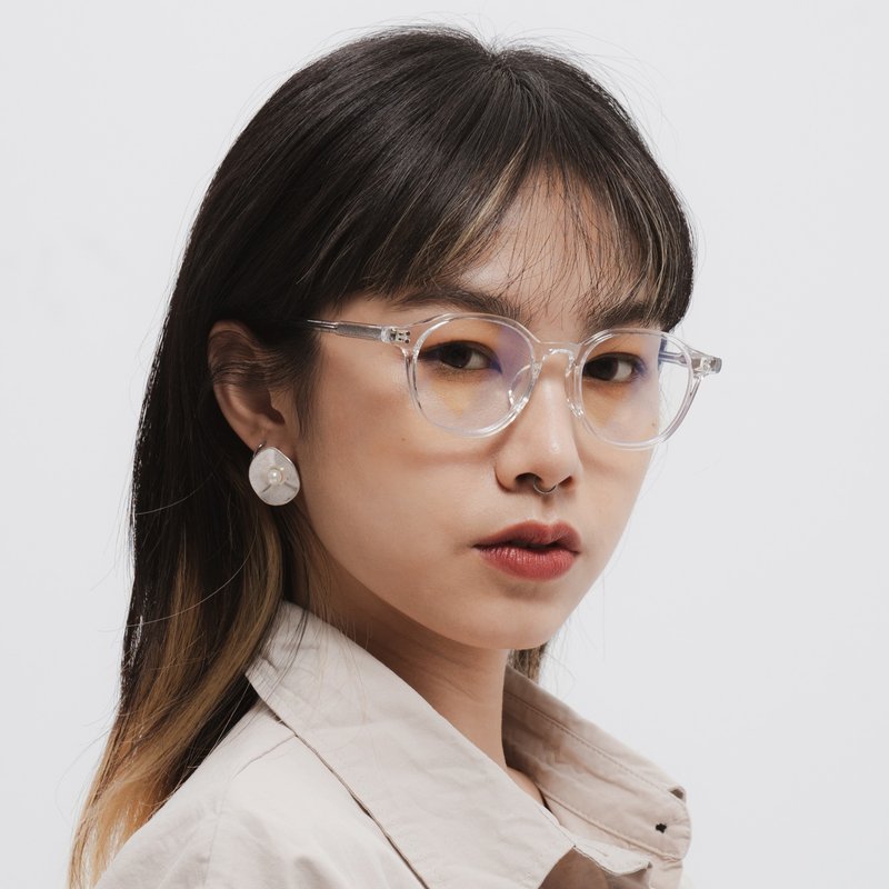 スペースが必要|完璧な日Blu-rayメガネ-アイスホワイト - 眼鏡・メガネフレーム - プラスチック ホワイト