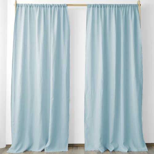 True Things Sky blue regular and blackout linen curtains / Custom curtains / 2 panels