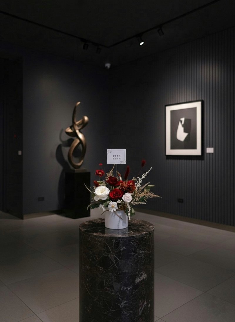 永生桌花-升遷賀禮、榮升祝賀、桌花、喬遷禮物、開幕花禮 - 乾燥花/永生花 - 植物．花 紅色