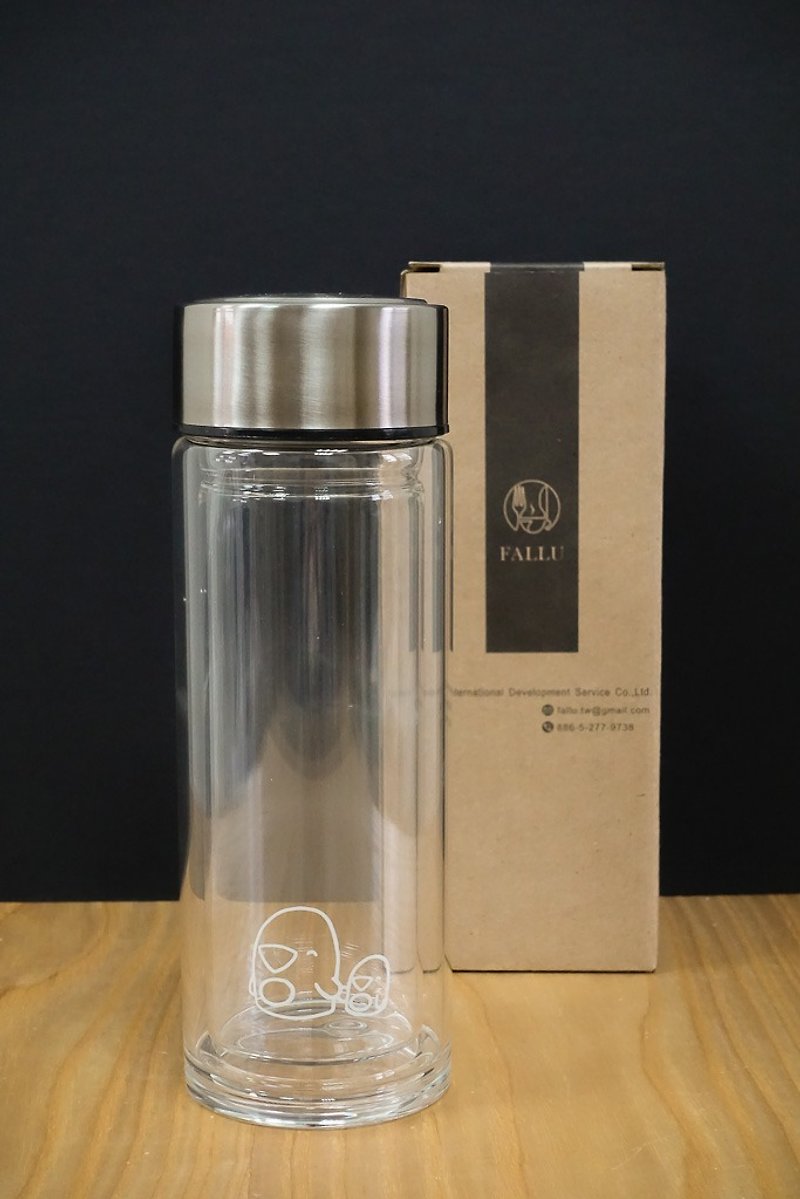 Oaklets double-glazed environmentally friendly water bottle - Teapots & Teacups - Glass 