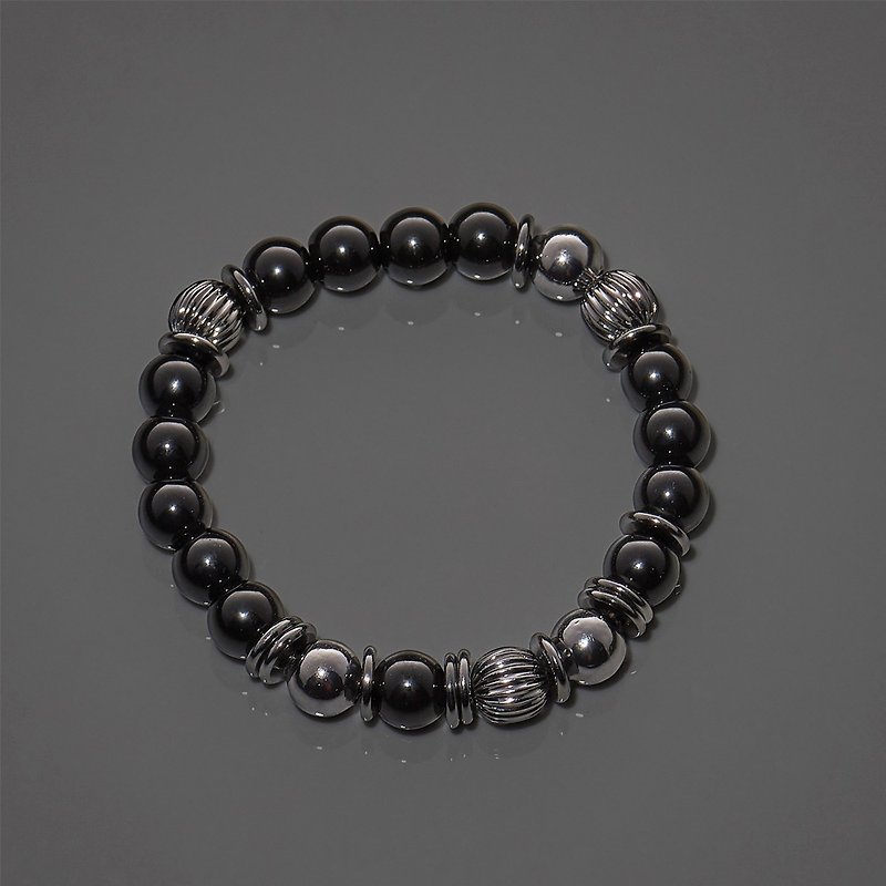 Simple beaded bracelet - Bracelets - Gemstone Black