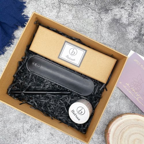 Be True Pen 【畢業禮物 手帳拼貼】贈刻字 品初 闇黑星球鋼筆禮盒+紙膠帶
