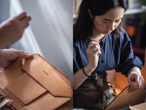 WALDEN Lightweight water-repellent leather Bag