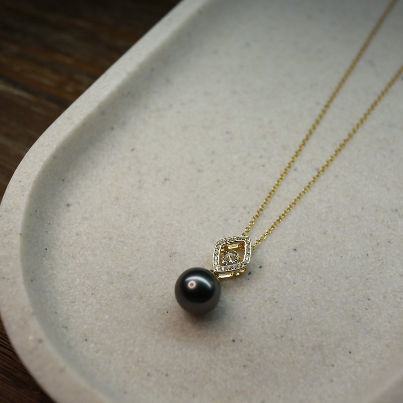 【フロストフラワー】タヒチ海水真珠ネックレス|思い出の真珠 - ネックレス - 真珠 