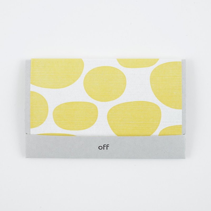 off Washi paper for wiping glasses Lens Dot Yellow 4 pieces - อื่นๆ - วัสดุอื่นๆ 
