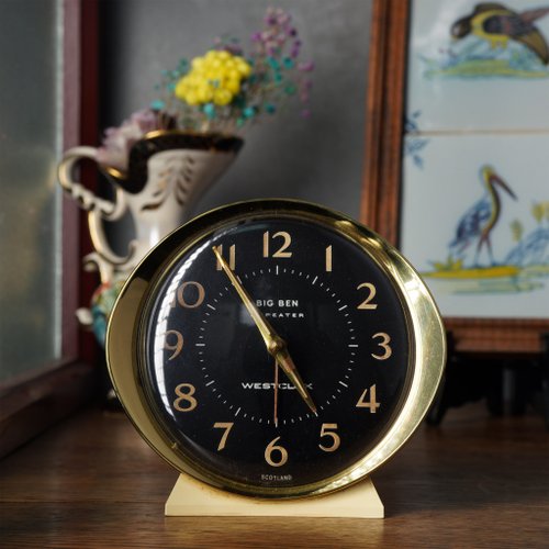 【新品】BIGBEN REPEATER WEST CLOCK 目覚まし時計 ビッグベン・ウエストクロック社・1960年代の古いベル付き