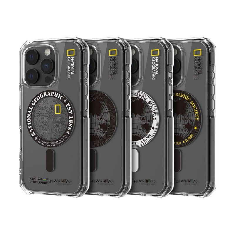 National Geographic/Rugged Magnetic Anti-fall Protective Case iPhone16 Series Mobile Phone Case - เคส/ซองมือถือ - พลาสติก 