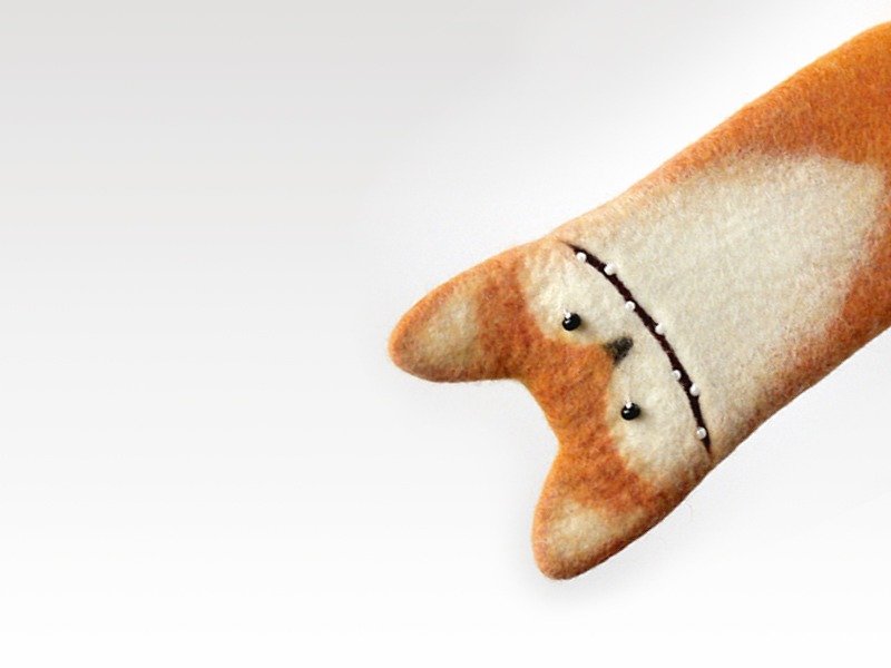 Fox case for iPhone 7 Plus and iPhone 7, felted fox, eco friendly, cute gifts - 手機殼/手機套 - 羊毛 橘色