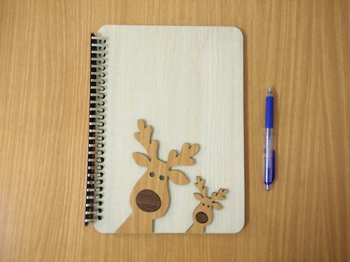 木頭方程式 【客製化禮物】B5活頁26孔筆記本─麋鹿 筆記本/文具/禮品