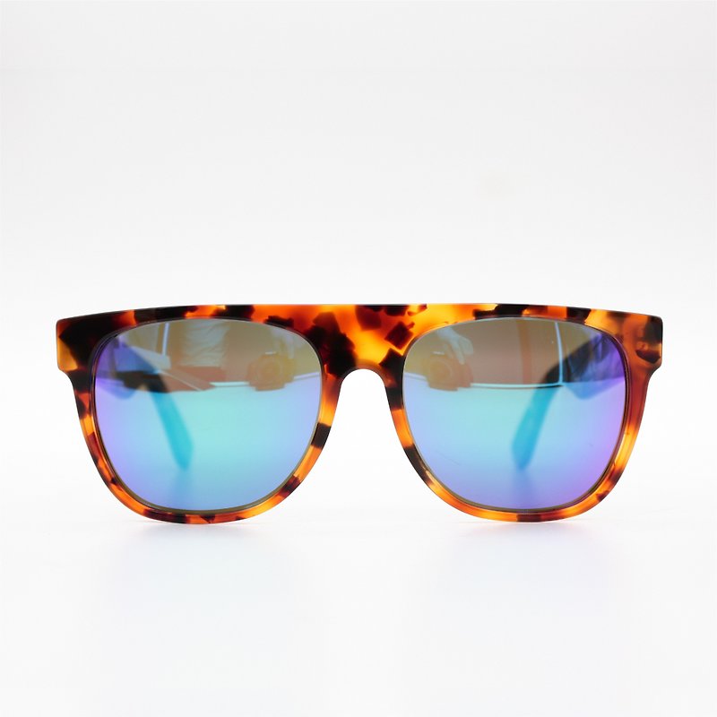 SUPER太陽眼鏡 - FLAT TOP COVE HAVANA - 眼鏡/眼鏡框 - 其他材質 多色