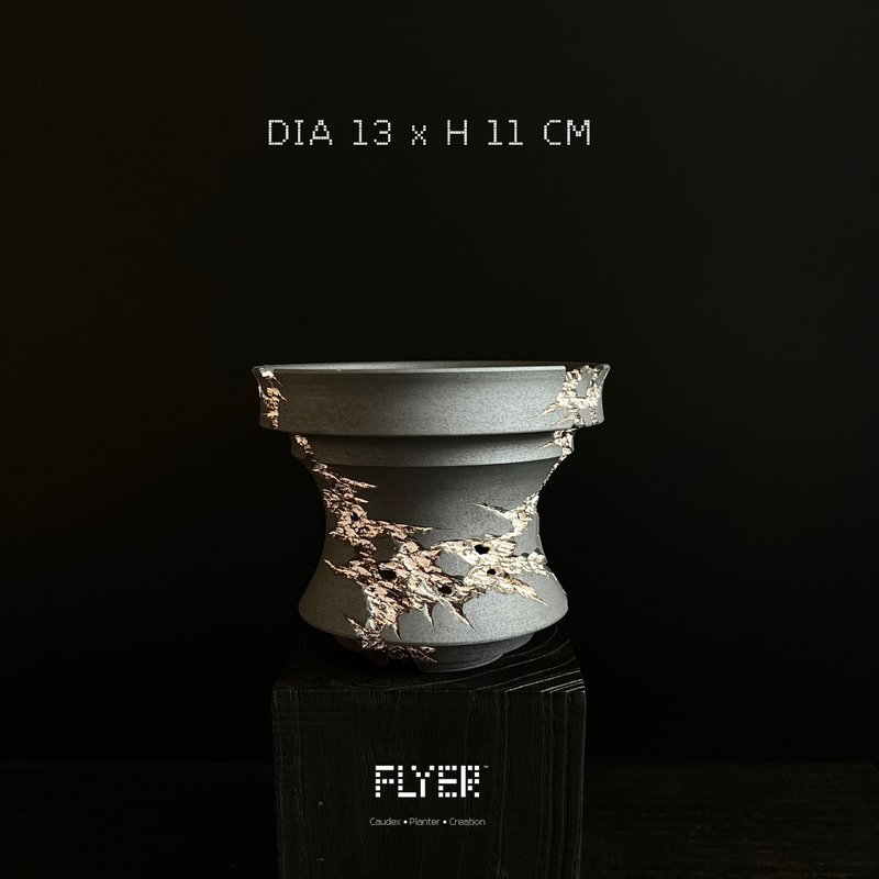 FLYER裂紋系列 塊根多肉植物陶盆器 龍舌蘭象牙宮盆器 - 花瓶/花器 - 陶 