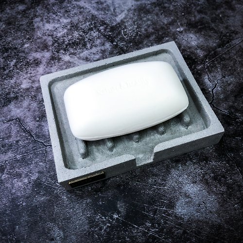 泥說 水泥製簡約肥皂盒 2.0版