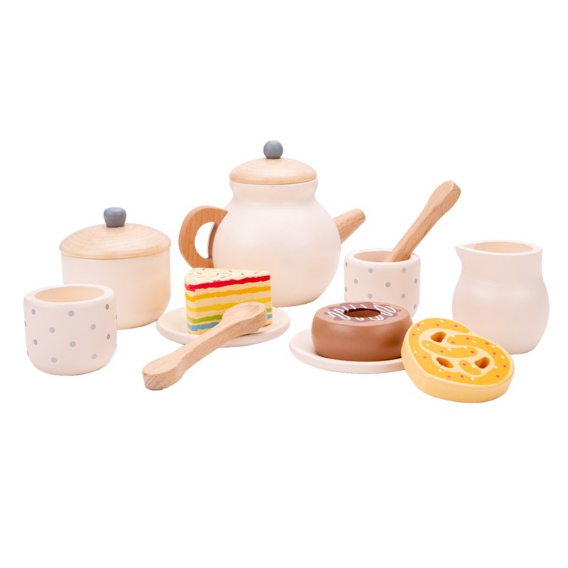 [Netherlands New Classic Toys] Chef's Pot 19-piece Set-10615 - Kids' Toys - Wood 