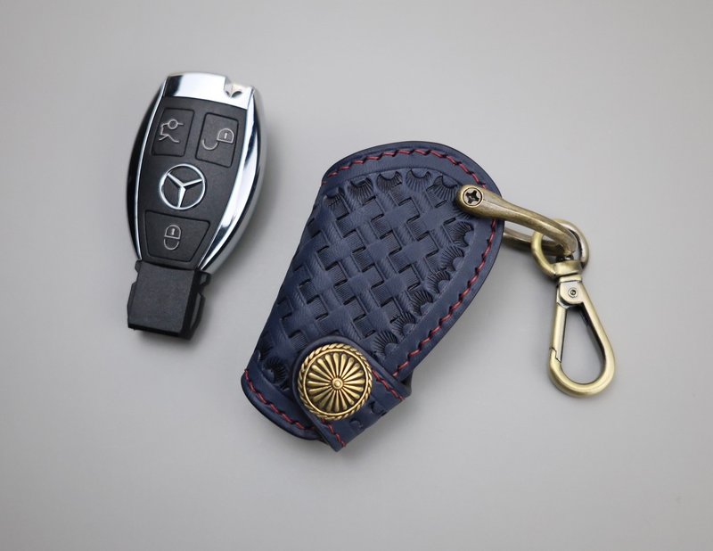 Benz key leather case - ที่ห้อยกุญแจ - หนังแท้ 