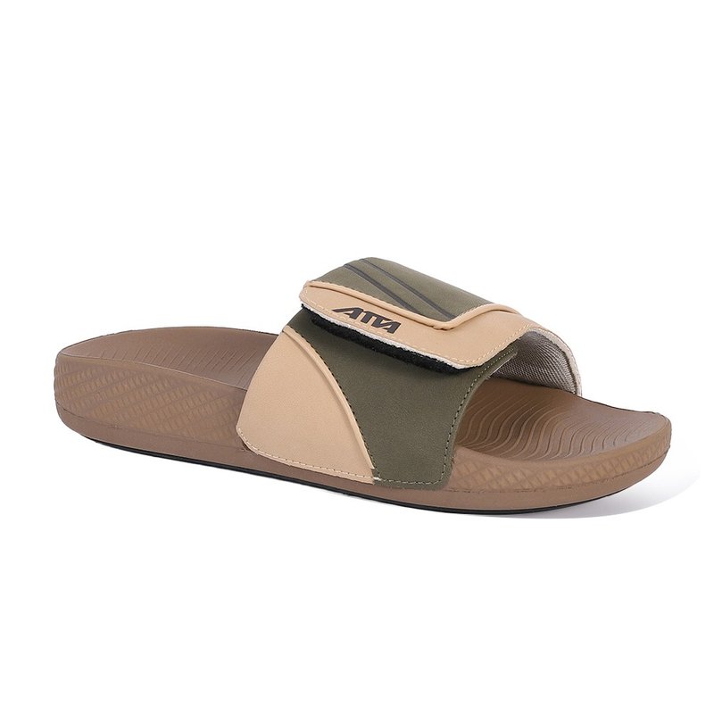 [ATTA] Extremely elastic, decompression, true super elastic support, anti-slip slippers - Jungle Green - รองเท้าแตะ - พลาสติก หลากหลายสี