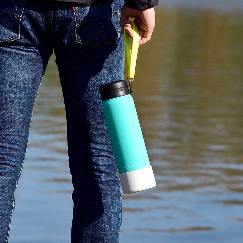 【孔雀Peacock】1000ML 316不鏽鋼保冷杯/保溫杯 運動隨身-淺草綠 - 保溫瓶/保溫杯 - 不鏽鋼 綠色