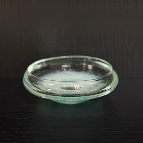 C.C.C. Glass Works 玻璃碗淡藍漩渦薄緣