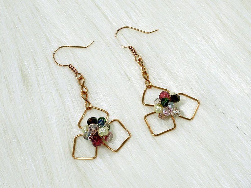 Three-leaf earrings - Earrings & Clip-ons - Other Metals 