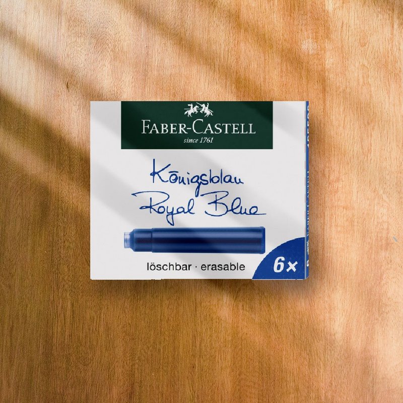 Faber-Castell 學齡兒童鋼筆-卡式墨水 藍(原廠正貨) - 其他 - 其他材質 藍色