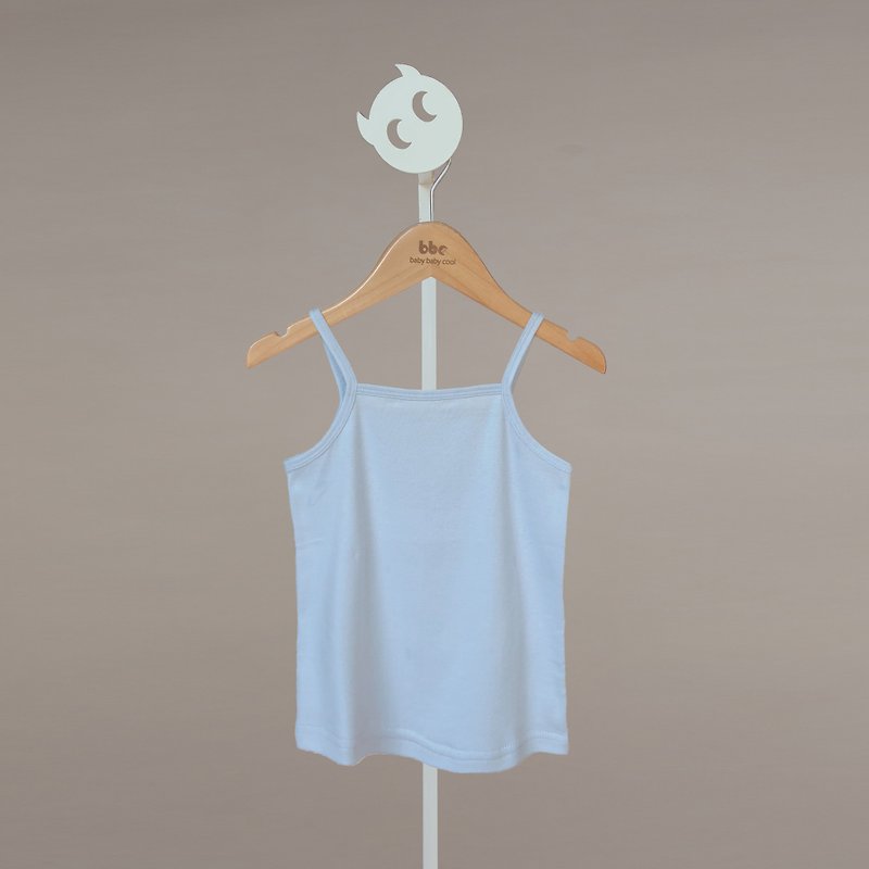 Thin strapless vest (blue) - Other - Cotton & Hemp Blue