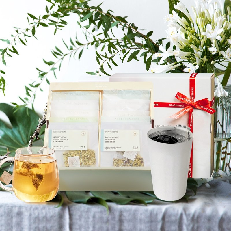 Pinkoi 獨家【小草作】母親節限定 日日輕暖花草茶杯組 - 茶葉/茶包/水果茶 - 新鮮食材 綠色