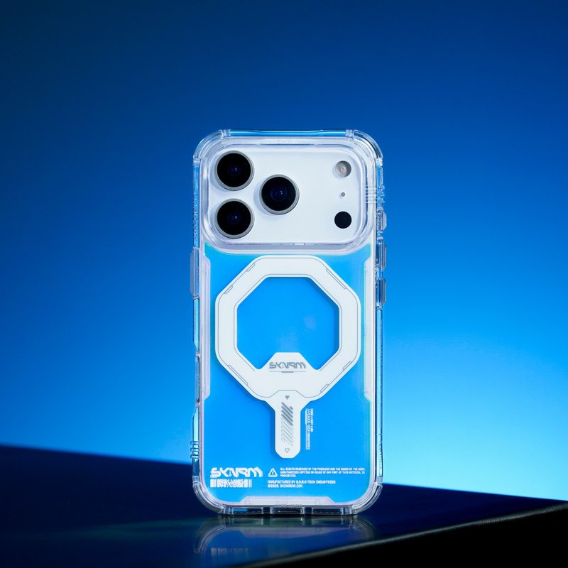 SKINARMA Myst 虹彩漸層磁吸防摔手機殼 附掛繩環 iPhone 17系列 - 手機殼/手機套 - 其他材質 透明