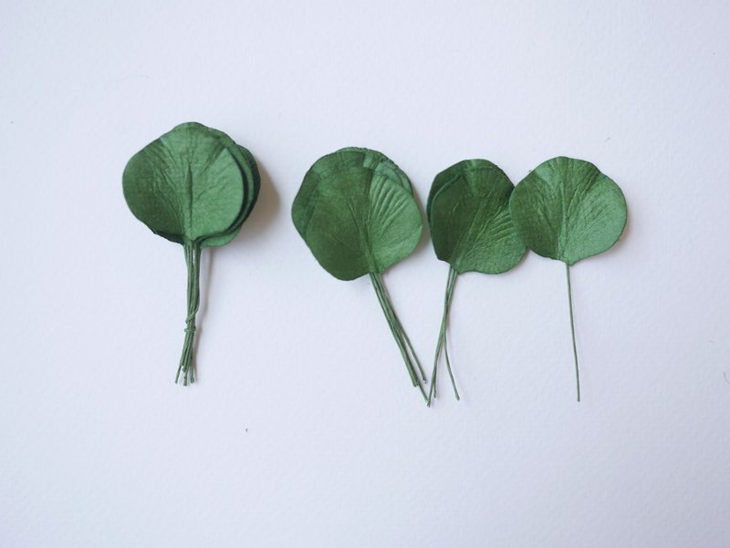 PAPER LEAVES, leaves, , DIY supplies gift, handmade leaves: 50 pieces, orbicular - 其他 - 紙 綠色