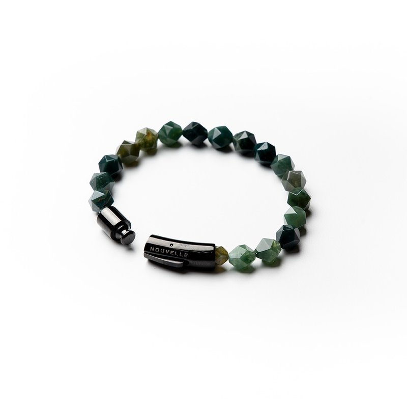 【NOUVELLE】SnapEase | Cutaway Agate Bracelet - Bracelets - Crystal 