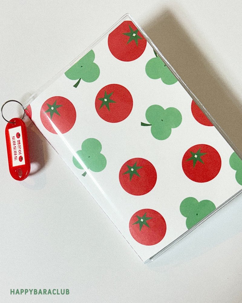 Lucky Tomato Note With Tag Keychain - กระดาษโน้ต - กระดาษ สีแดง