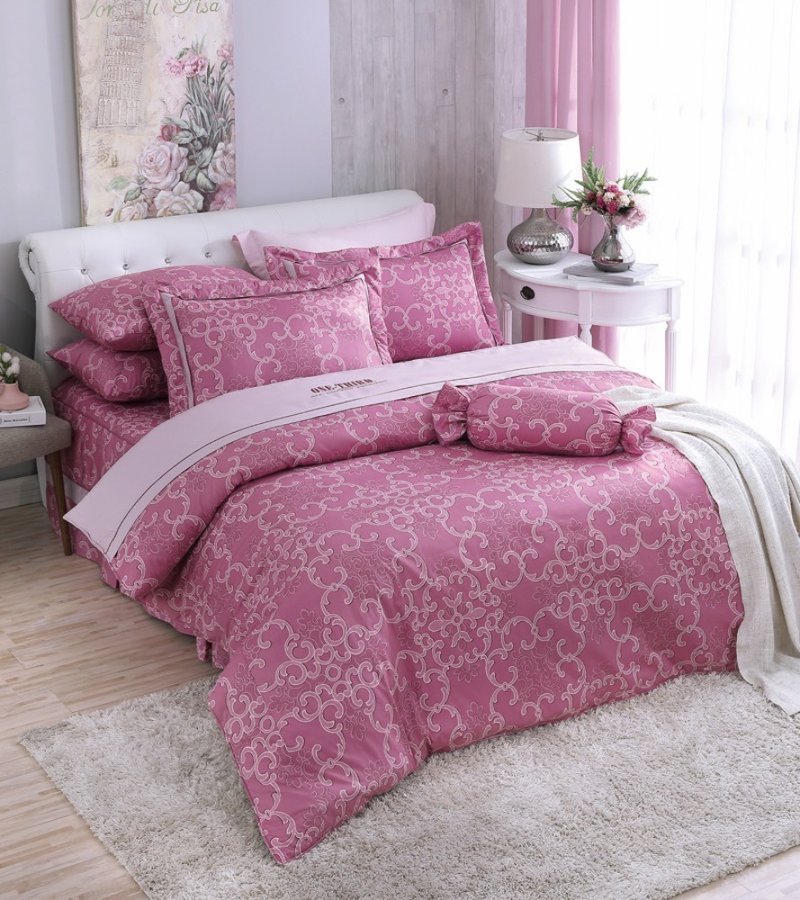 【R872】100% Cotton Combed 40s, Duvet Cover - เครื่องนอน - ผ้าฝ้าย/ผ้าลินิน สึชมพู