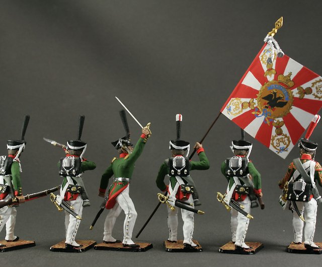 Tin soldier Set of Moscow Grenadier Regiment 7 miniatures 54 mm 