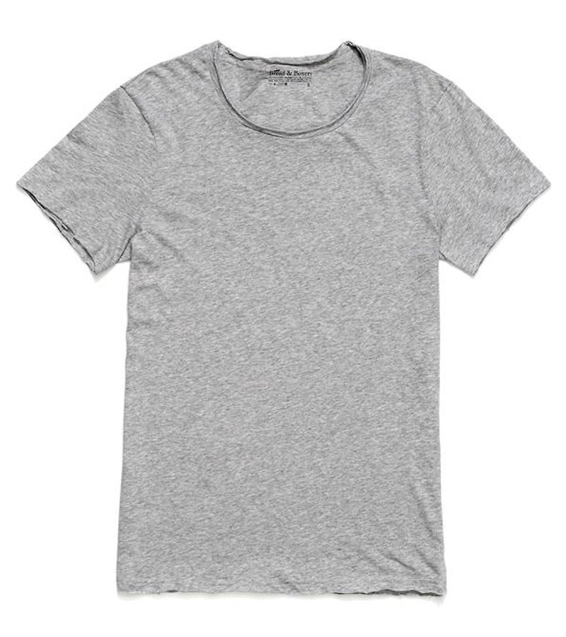 Bread and Boxers Crew Neck Relaxed Scandinavian Tee Trine Cut Tranquil Line Eugene Tong with natural organic cotton does not receive gray t only M number one - Men's T-Shirts & Tops - Cotton & Hemp 