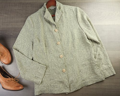 sherwyn 60 年代復古女式襯衫 | 綠色上衣 | 女士復古服裝 | 女士復古襯衫