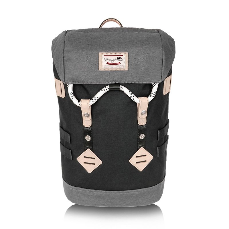 Doughnut Waterproof Walker Backpack - Intellectual Grey - กระเป๋าเป้สะพายหลัง - ไฟเบอร์อื่นๆ สีดำ
